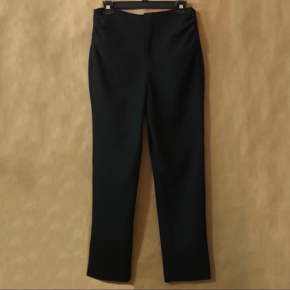 Jacquemus Le Corsaire La Bomba Ruched Waist Tailored Trouser Pants Black Size 8